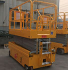 China Easy Operation Scissor Lift Extension Platform With 90 Degree Steering Wheel company