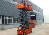 China Aerial Self Leveling Aerial Scissor Lift Portable With Emergency Stop Button company