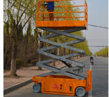 China Steel Mini Scissor Lift Extendable Orange Hydraulic Scissor Lift Table company
