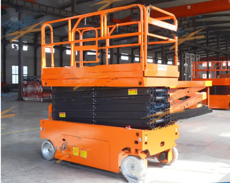 Safety Hydraulic Work Platform Lift Durable With Emergency Stop Button