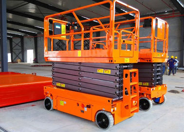 China Manganese Steel Construction Scissor Lift 10m Movable Self Propelled factory