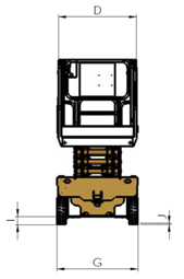 Movable Stationary Electric Scissor Lift Folding Handle 230kg Lift Capacity