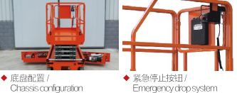 Self Propelled Mobile Scissor Lift Aerial Working 13.7m Hydraulic Drive