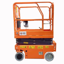 Hydraulic Mobile Mini Scissor Lift Self Propelled Steel Material 240KG Safety Load