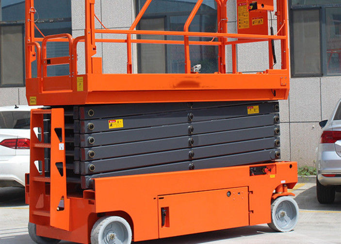 Folding Rails Electric Aerial Work Platform 11.8m Steel Lifting Platforms Equipment