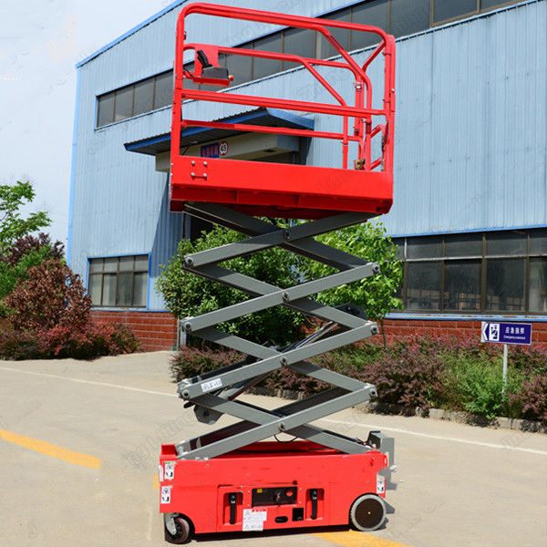 Towable Scissor Lift Extended Platform Hydraulic Electronic Self Leveling
