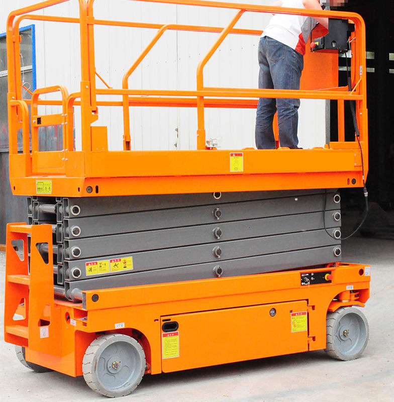 Norrow 8m Pallet Scissor Lift Platforms Hydraulic Driven 230kg Loading Capacity