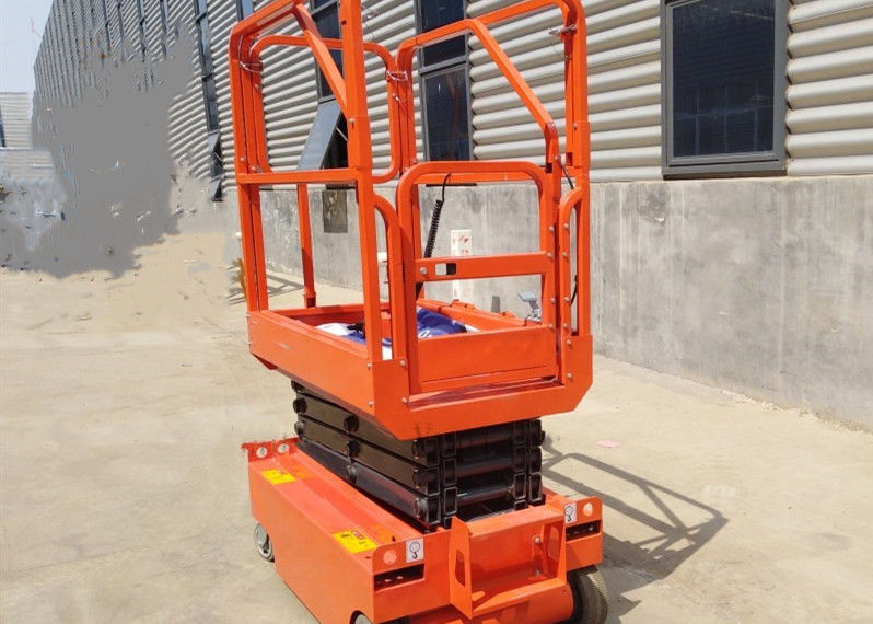 Construction Aerial Boom Lift With 5.8m Lifting Height , Self Propelled Lift Table