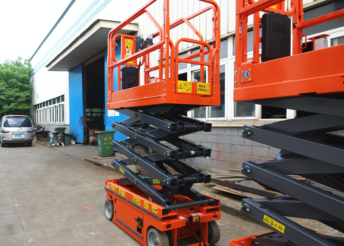 Scissor Lifting Platforms Equipment Electric Scissor Lift With Extendable Platform