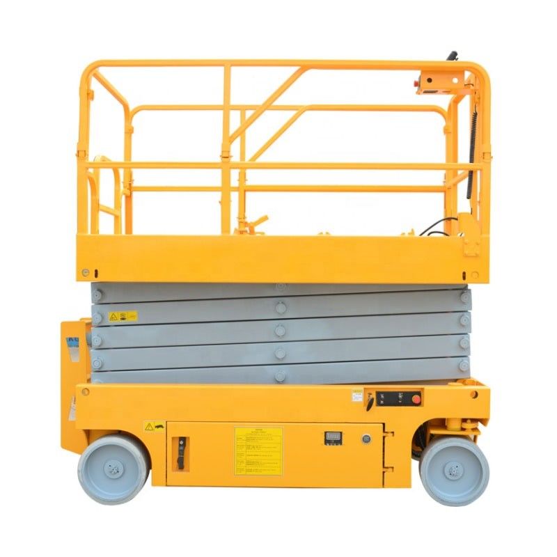 Self Propelled Elevated Work Platform Mini Scissor Lift High Strength Steel Material