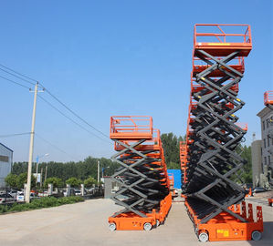 China Heavy Duty Mobile Scissor Lift Electronic Safety Tilt Protection System factory