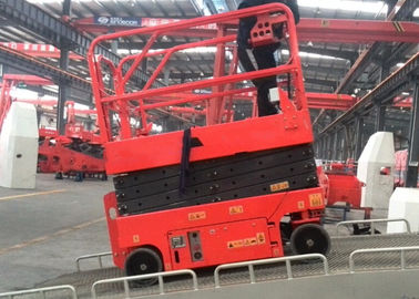 China Mininature Rough Terrain Scissor Lift Steel With 6m Lifting Height factory