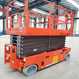 China Lightweight Movable Scissor Lift 11.8m Elevated Work Platform 230kg Loading Capacity factory